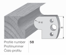 SP profilový nůž 58 Pilana