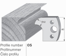 Omezovač profilového nože 05 Pilana