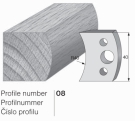 Omezovač profilového nože 08 Pilana