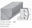 Omezovač profilového nože 13 Pilana