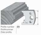 Omezovač profilového nože 25 Pilana