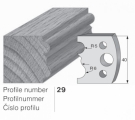 Omezovač profilového nože 29 Pilana