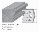 Omezovač profilového nože 33 Pilana
