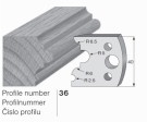 Omezovač profilového nože 36 Pilana