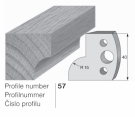 Omezovač profilového nože 57 Pilana