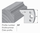 Omezovač profilového nože 67 Pilana
