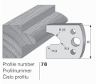 Omezovač profilového nože 78 Pilana