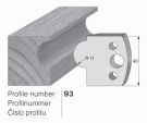 Omezovač profilového nože 93 Pilana