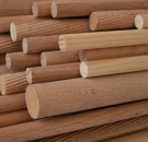 Tyč dřevěná rýhovaná 6 x 500 mm