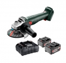 SET W 18 7-125 + 2x4,0 Ah. Akumulátorová úhlová bruska Metabo 60237185001