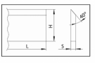 Hoblovací nůž 120 x 35 x 3 s břitovými destičkami SK